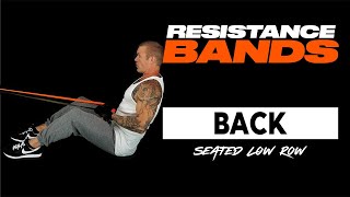 TA2 Build Advanced Seated Low Row with Resistance Bands [upl. by Mathis]