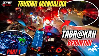 DETIK DETIK TABRKAN BERUNTUN😱 NYEBRANG KAPAL JADI GAMPANG TANPA RIBET‼️ TOURING MANDALIKA PART 1 [upl. by Cirala729]