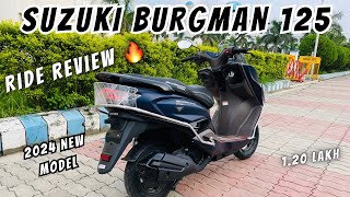 2024 Suzuki burgman 125  most comfortable scooter 👌 [upl. by Akienat266]