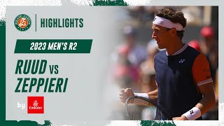 Ruud vs Zeppieri Round 2 Highlights  RolandGarros 2023 [upl. by Alyehc]