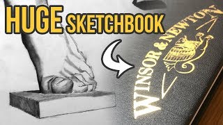 HUGE Winsor amp Newton Sketchbook Tour mostly pencil sketches [upl. by Notserp]