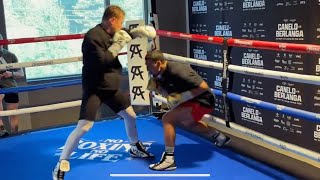 Teofimo López entrenando con Canelo Álvarez y Eddy Reynoso [upl. by Akkimat]