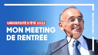 Meeting de rentrée dEric Zemmour  Je veux vous parler de demain [upl. by Rutger301]