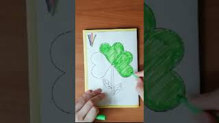 Funny Flower Painting 😊😊🌼☘️🌻 painting artforkids coloring flowers flower [upl. by Adne]