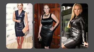 Old Lady amp Women Leather Tight BodyCone Dress Ideas For Beautiful Looking [upl. by Benni331]