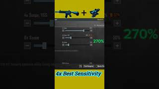 4x Scope Sensitivity pubgmobile pubg [upl. by Kral]