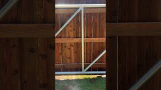 We are getting good at this cantilever fence cedar custom construction diy home [upl. by Sykes]