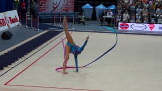 HALKINA Katsiaryna BLR Ribbon  World Challenge cup Minsk 05082017 [upl. by Ynaffet]