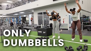 Full Body Beginner Dumbbell Workout [upl. by Suivatnom90]