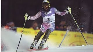 Deborah Compagnoni slalom gold WCS Sestrieres 1997 [upl. by Tabina]