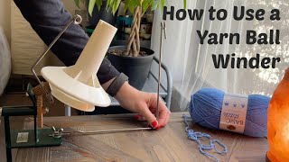 How to Use a Yarn Ball Winder to Make Yarn Cakes  Stanwood Needlecraft Yarn Winder Tutorial [upl. by Juback131]