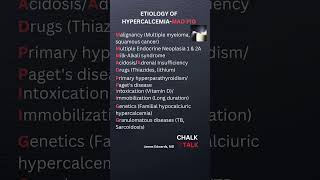 CAUSES OF HYPERCALCEMIA Etiology of excessive blood calcium levels [upl. by Ycam]