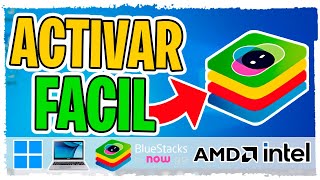 Como Activar Virtualización para BlueStacks ✅ [upl. by Annoyek]