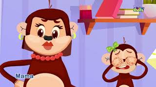 Five Little Monkeys BabaSharoTVKidsSongs [upl. by Sethi]