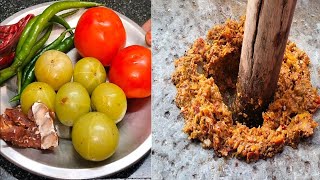 ఉసిరికాయ రోటీ పచ్చడి  Amla chutney in telugu  usirikaya Pachadi  how to make Amla chutney at home [upl. by Adaiha]