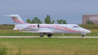 2021 Learjet 75  Taxi amp Takeoff  New Century AirCenter JCIKIXD  N372HL [upl. by Ticknor780]