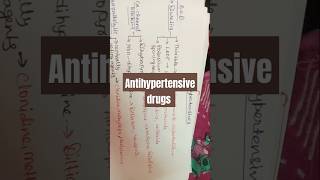 Antihypertensive drugs classification 🤗 pharmacology trending viralshortvideo [upl. by Betthezul]