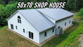 50x70 Barndominium WalkthroughTour  Cost Breakdown [upl. by Deanna]