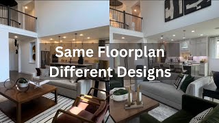 2 Home Tours  Same Floorplan  Different Designs  Which One Do You Like Better [upl. by Caddaric942]