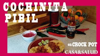 Cómo Cocinar COCHINITA PIBIL en Crock Pot [upl. by Hpesoj]