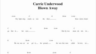 Carrie Underwood  blown away Guitar Chords [upl. by Alanna]