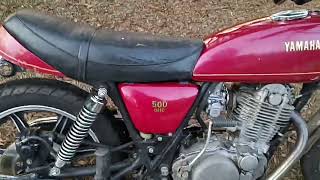 SR500 Sound Clip Stock Exhaust [upl. by Norry219]