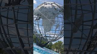 Saying hello to the unisphere in flushingmeadows Corona Park queens newyork usa [upl. by Silvestro496]