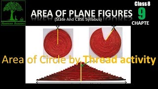 Class 8 Area of Circle by Thread activity [upl. by Lishe353]