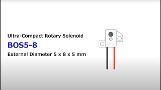 BOS58  UltraCompact Rotary Solenoid  Takano Co Ltd [upl. by Aborn832]