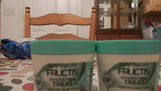 Garnier Fructis 1 Minute Nourishing Hair Mask ALOE REVIEW [upl. by Ennayhc]