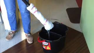 How to Use a Wet Mop amp Flat Mop for Floor Cleaning [upl. by Tnahsarp]