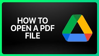 How To Open Pdf Files In Google Drive Tutorial [upl. by Nanice]