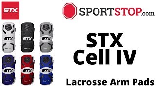 STX Cell IV Lacrosse Arm Pad Product Video SportStopcom [upl. by Meraree477]