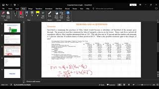 CORPORATE FINANCE  MERGERS AND ACQUISITION Valuing target firm [upl. by Kaylil284]