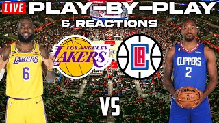 Los Angeles Lakers vs Los Angeles Clippers  Live PlayByPlay amp Reactions [upl. by Hgeilhsa]