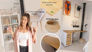 Mesa de Estudio DIY 🪵 Orden en Casa con IKEA 🥰 Ideas para Decorar Habitación Pequeña ✨ [upl. by Ardnaid]