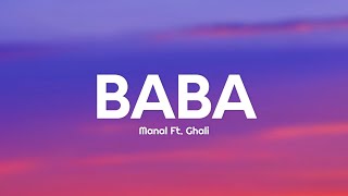 Manal ft Ghali  BABA Lyrics [upl. by Barayon]