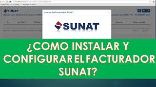 ¿Cómo instalar y configurar el Facturador SUNAT SFS 2024Facturador SUNAT [upl. by Anoed]