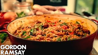 Delicious Spicy Rice With Sausage  Gordon Ramsay [upl. by Artemahs]