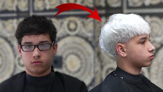 Cómo Conseguir Pelo Blanco Para Hombre ❄️ Tutorial Paso a Paso 2024 [upl. by Dynah]