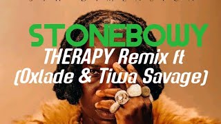 Stonebwoy  Therapy remix Lyrics video ft Oxlade and Tiwa Savage 5dimension tiwasavage oxlade [upl. by Aneerol]