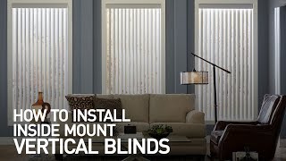 How to Install Inside Mount Vertical Blinds [upl. by Annovad235]