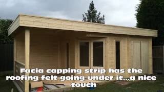 Summerhouse24couk log cabin Paula build [upl. by Caffrey592]