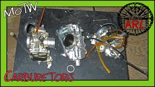 Comparing Custom Carburetors for Dual Sport Motorcycles  KLX250s  MOTW [upl. by Turley]