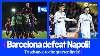 Barcelonas young stars dominate Napoli to secure their Champions League quarterfinal spot 🙌 [upl. by Anec]