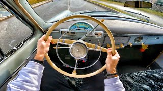 1961 GAZ21 Volga 25 MT  POV TEST DRIVE [upl. by Mcmahon]