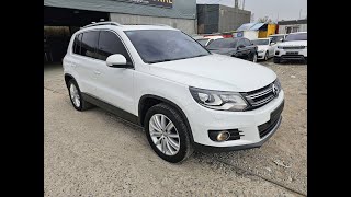 2015 VW TIGUAN 20 TDI FW594471 SMART KEY PSUNROOF WHITE [upl. by Leonora]