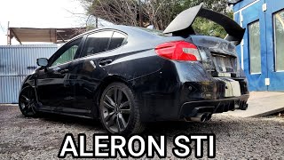 ALERON DE STI AL SUBARU  AVANCES DE LA PINTURA [upl. by Arahk449]