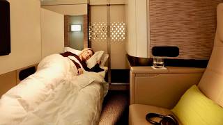 Etihad Airways A380 First Class Apartment  Abu Dhabi to London brilliant flight [upl. by Eendys]