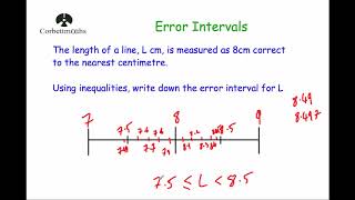 Error Intervals  Corbettmaths [upl. by Shellie]